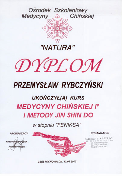 Certyfikat i dyplom chiropraktyki, Przemyslaw Rybczynski, chiropraktyk Poznan, skan 29